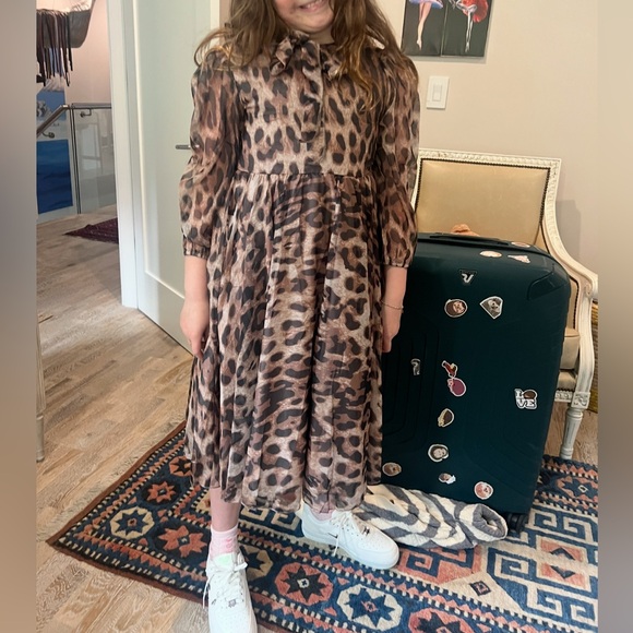 Silk Dolce and Gabbana inspired leopard print dress - Picture 4 of 4